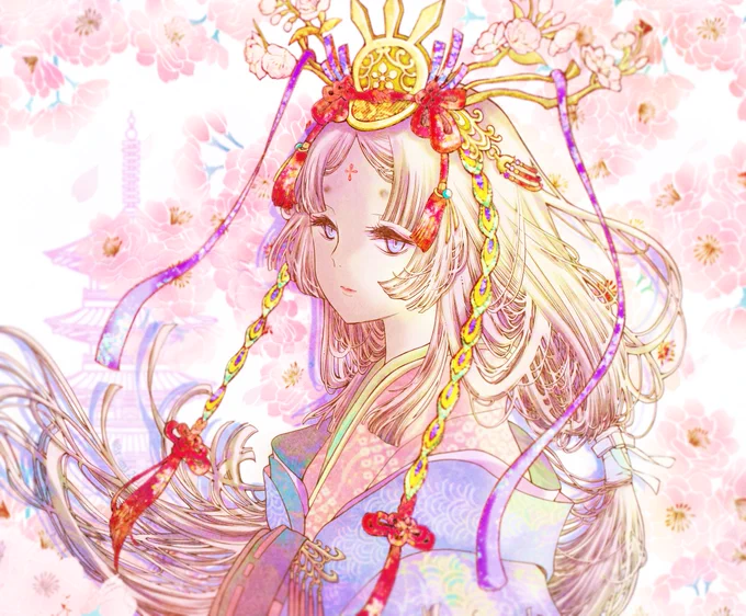 いにしへの奈良の都の八重桜 