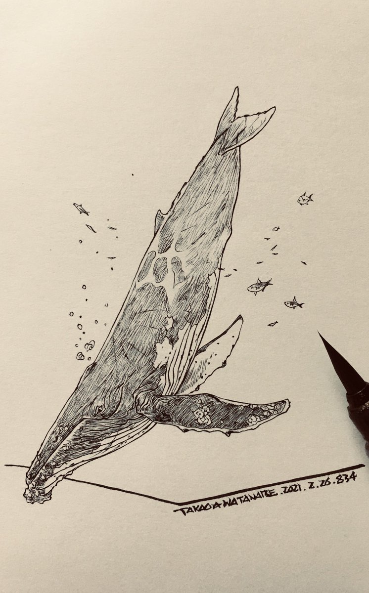 No.B0834『潜るクジラ』

?原画を詳しく見る
https://t.co/g8WazcbsW3 