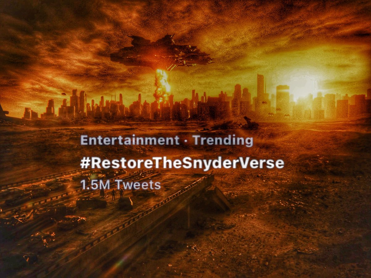 CutHamad's tweet photo. Hey @warnerbros @WarnerMedia you can call the Snyderverse a “micro universe” or whatever condescending term to get under the skin of the fans and Snyder, just #RestoreTheSnyderverse and make money from us. https://t.co/JwRJgSbR0c