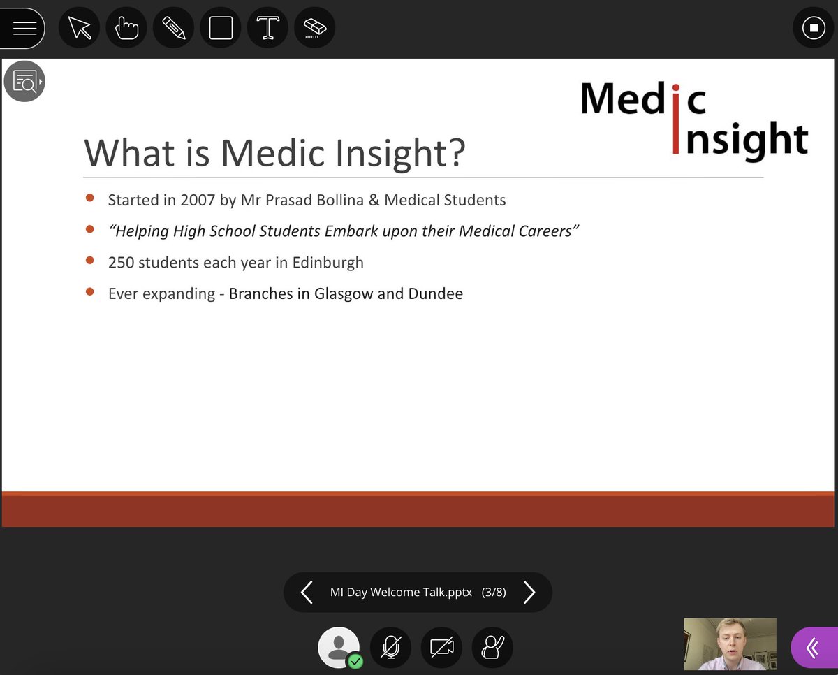 Our Medic Insight virtual day is now live with over 120 high school students tuned in to find out what medical school and being a doctor is all about!