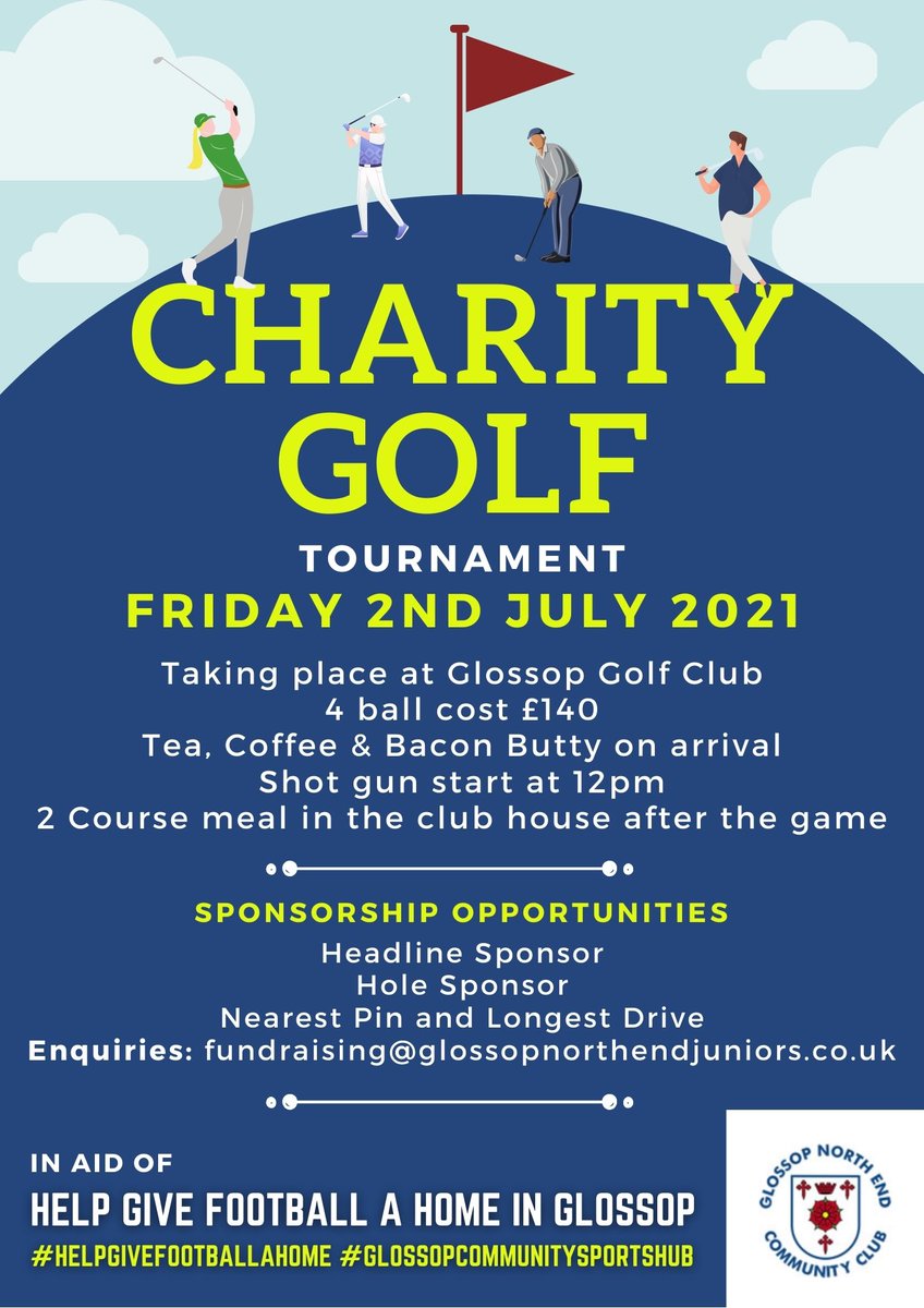 glossopfootball's tweet photo. Thanks to @JohnWalmsley1 for entering our Charity Golf Day !
He is also good at Windows .
3/13 places remaining !
#HelpGiveFootballAHome in Glossop
🔵⚪️⚽️🏡 https://t.co/vfBxcH49gt