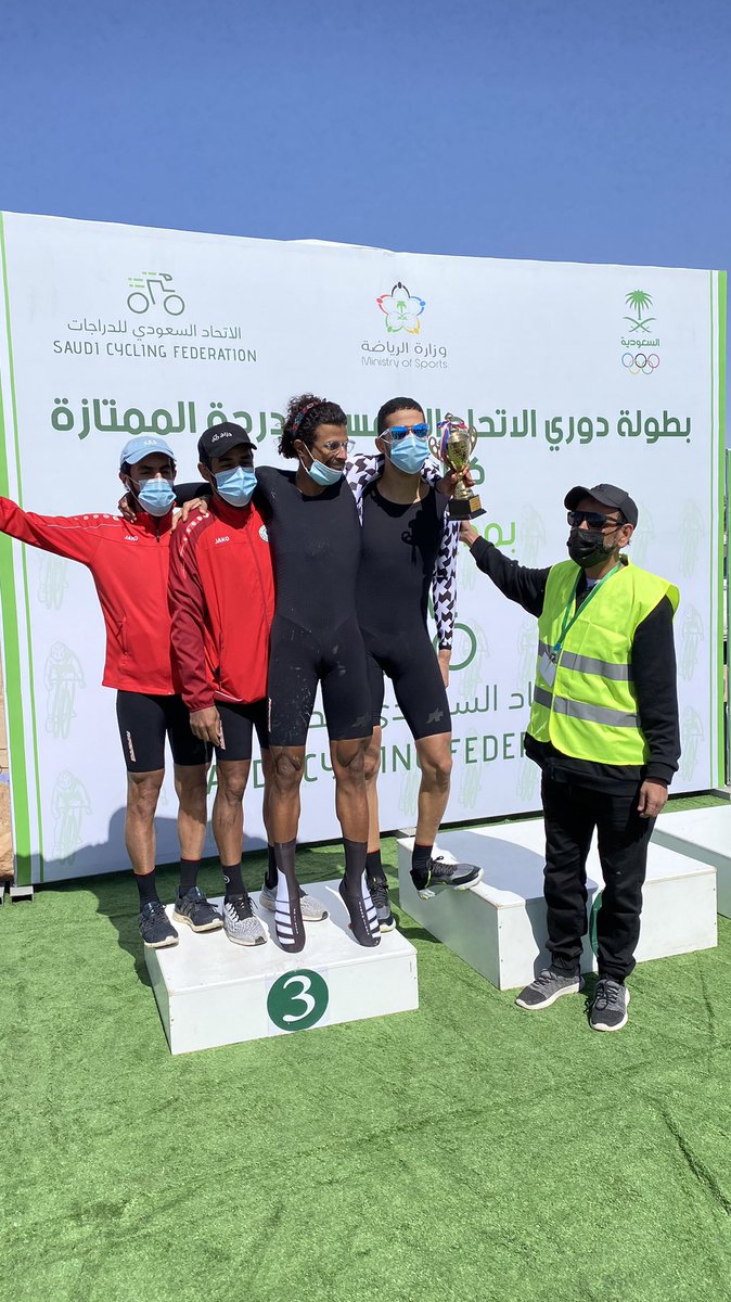 بتوفيق من الله اختتمت اليوم #بطولة @saudi_Cycling الخامسة والتي اقيمت في #الجوف وقد توج نادي <a href="/FatehClub/">نادي الفتح السعودي</a> بالمركز #الاول جاء ذلك وسط تنظيم رائع أشاد به جميع المشاركون وتهدي <a href="/jouf_bicycle/">دراجتي_الجوف</a> هذا النجاح لصاحب السمو #الملكي الامير #فيصل_بن_نواف_بن_عبدالعزيز  ولجميع اهالي #الجوف  #سكاكا