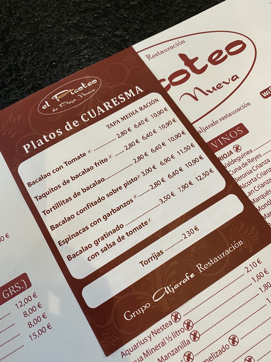 Estos días de Semana Santa os 
esperamos en EL PICOTEO DE PLAZA NUEVA, calle Albareda 15... hemos preparado unos tradicionales 
PLATOS DE CUARESMA, os esperamos 
#picoteoplazanueva #platosdecuaresma #bacalao 
#glutenfree #singluten #torrijas 
#espinacascongarbanzos #albareda
