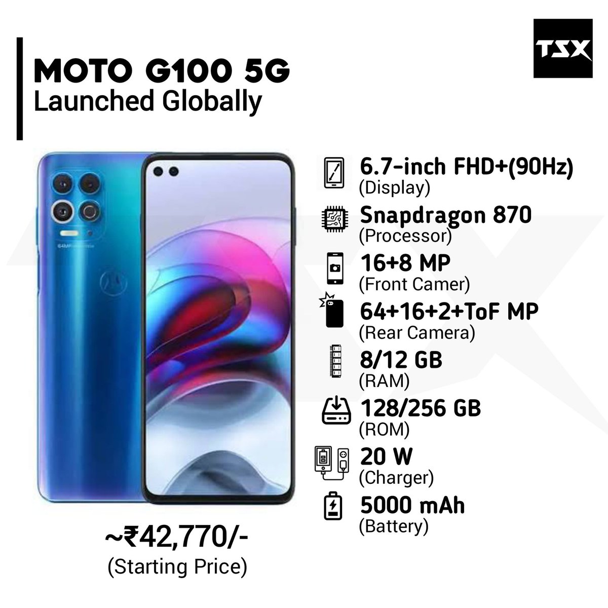 TECHSmartX's tweet photo. Motorola's First Flagship In Moto G Series Launched Globally
Follow us for Tech Updates @TECHSmartX
#moto #motorola #motog100 #motog #motog10 #infinix #infinixsmart5 #infinixsmart #micromaxinab #micromax #xiaomi #redmik30pro #nokia #TechSmartX #TechSmartXUpdates #TechSmartXTeam https://t.co/myMT6NwA4k