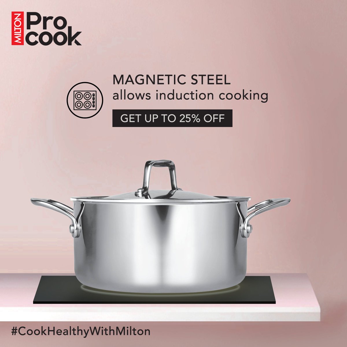 MiltonHomewares's tweet photo. Milton ProCook’s Tri-Ply stainless steel casserole helps you to cook your meals with finesse by distributing the heat evenly and preventing burnt spots.
To buy now, visit https://t.co/nVfyheI3hc or call at +91-7506368808
#MiltonProCook #CookHealthyWithMilton #Milton https://t.co/Th5qy8iRQs