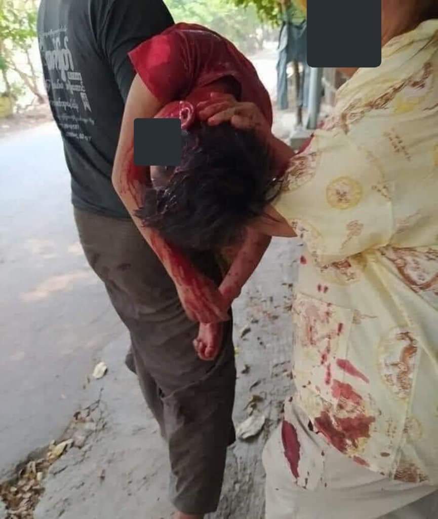 WntWnt1's tweet photo. These innocent children are being shot to death by Military Junta (SAC) today. Every child has the right to live free from violence. Why innocent children are being killed in Myanmar ? 
ANTIFASCIST REVOLUTION 
#AntiFascistRevolution2021  #WhatsHappeningInMyanmar #Mar27Coup https://t.co/iMOpH175PH
