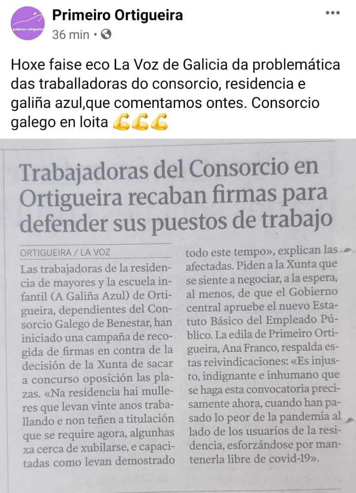 Flor57132825's tweet photo. Imos en bo camiño!! #FIXEZA #consorcioenloita AS QUE ESTAMOS NOS QUEDAMOS @sanchezcastejon @Xunta @FeijooGalicia @eldiariogalicia @elespanolcom @rtve @20m @La_SER @laopinioncoruna @LaVanguardia @miqueliceta @bngcongreso @anaponton https://t.co/dRLG8TnNzW