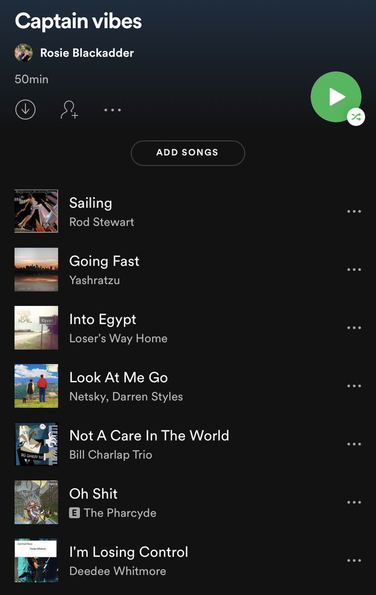 RosieBlackadder's tweet photo. The playlist the pilot of the Suez Canal container ship was listening to speaks volumes... 🔈 https://t.co/0zk9auRu4H