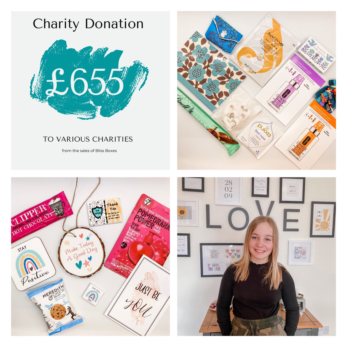 coxange78's tweet photo. 10-years-old and already she has a thriving business.
If you’d like a bliss box, you can find Coral on Instagram.
She donates £1 to charity from each box.
https://t.co/AM0sdJimgi https://t.co/4cYByED8NZ