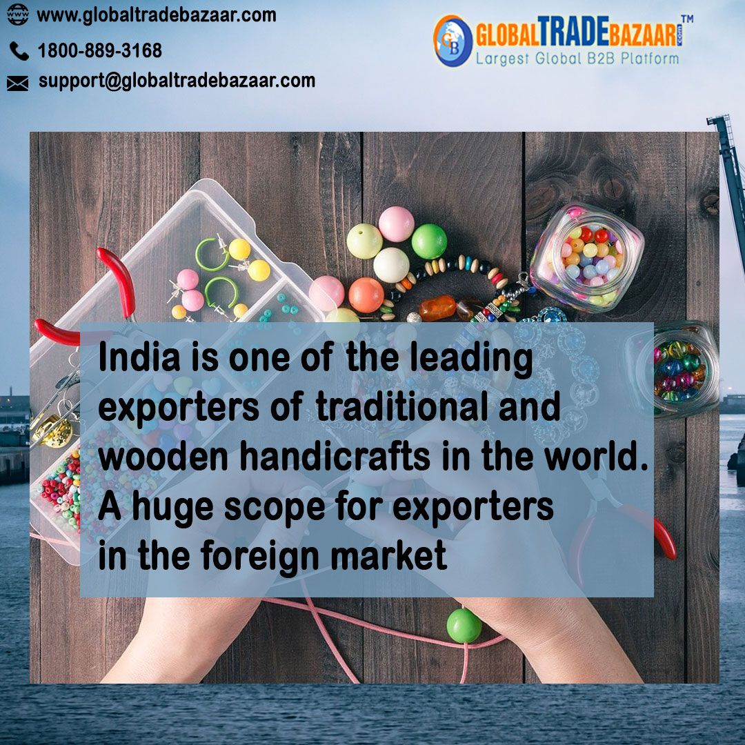 Gtradebazaar's tweet photo. Handicraft exports from India increased by 6.44 percent year-on-year during 2018-19 with US$ 3.80 billion. During April-November 2019, export stood at US$ 2.45 billion.
#Traditional #handicraft #craft #fashion #design #art #handmade #export #import #globaltradebazaar #GTB https://t.co/oAtNJKc1I2