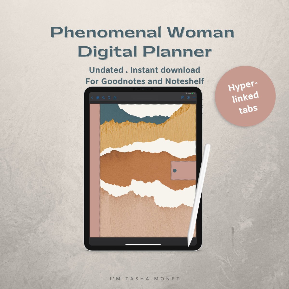 ImTashaMonet's tweet photo. Excited to share the latest addition to my #etsy shop: Phenomenal Woman Undated Digital Planner [Goodnotes and Notability (iPad), Noteshelf (iPad and Android), and Xodo (Android only)] https://t.co/P4g80GwLe3 #digitalplanner #digitalplanneripad #digitalplanner2021 https://t.co/GOfbqnDnx3
