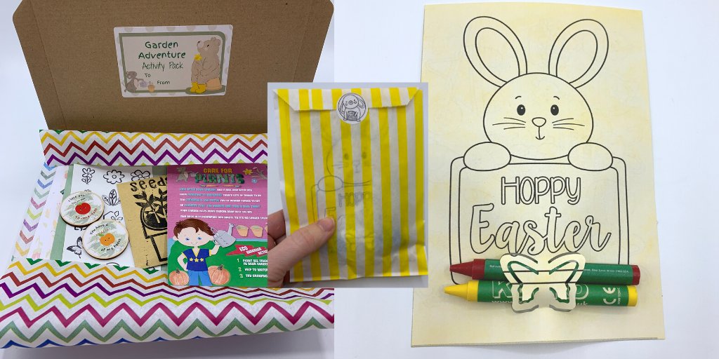 KidsHelpful's tweet photo. this weekend I'm giving away a FREE Hoppy Easter colouring packet with all purchases of my Gardening Adventure kit or Woodland Adventure kit https://t.co/UbXkU4Ldfw
#UKGiftAM
#UKGiftHour #UKWeekendhour
#ecoEaster #ecogift https://t.co/0TfwDsiDsA