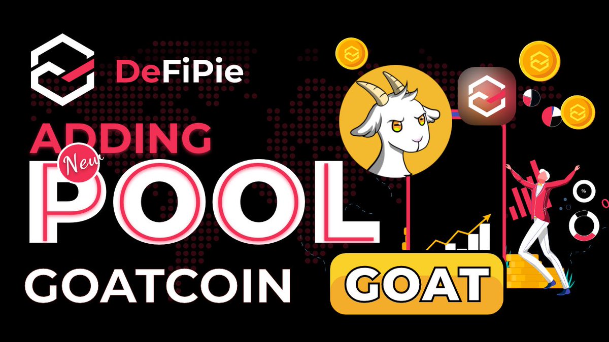 $PIE zoo become bigger 🚀🚀🚀
Please meet our new #BSC #DeFiPie liquidity partnership - $GOAT <a href="/Goatcha_io/">goatcha</a> 🚨🚨🚨
Let’s make real and big zoo together 👏