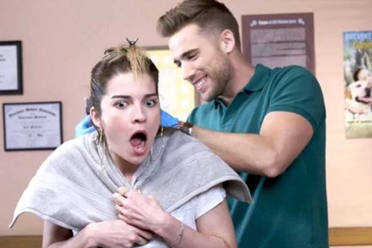 Schitt’s Creek Scenes That Prove Alexis &amp; Ted Were Soulmates: He picked lice out of her hair-of course he did! After her parents &amp; brother are disgusted by the lice outbreak at college, Alexis runs to Ted for help with getting the bugs out of her hair. bit.ly/3smdtnH