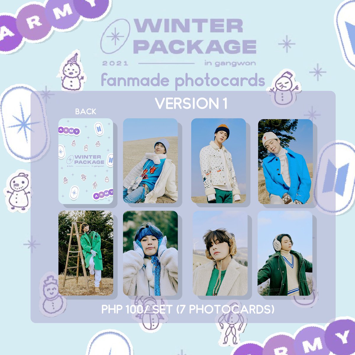hopeworldshop's tweet photo. pls help rt!

[𝐏𝐑𝐄-𝐎𝐑𝐃𝐄𝐑] 𝐁𝐓𝐒 𝗪𝐈𝐍𝐓𝐄𝐑 𝐏𝐀𝐂𝐊𝐀𝐆𝐄 𝟐𝟎𝟐𝟏 𝐅𝐀𝐍𝐌𝐀𝐃𝐄 𝐏𝐇𝐎𝐓𝐎𝐂𝐀𝐑𝐃𝐒 ⁣⁣⁣

Price: Php 90-100
⁣
Shopee link: https://t.co/VQx3i8vVO2 
DOO: April 10
⁣⁣⁣*COD AVAILABLE

tags: wts lfb bts pc winter package https://t.co/Ehs5qPuwQU