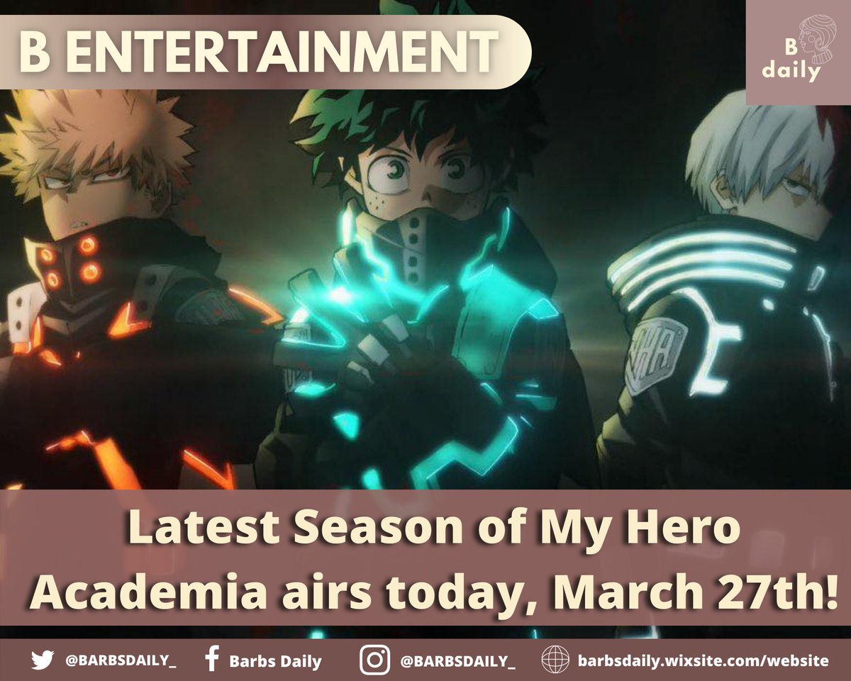 janismoises_'s tweet photo. PLUS ULTRA! The 5th season of My Hero Academia comes back with a new look for our favorite heroes. 
#BEntertainment https://t.co/SiP42DSu3C