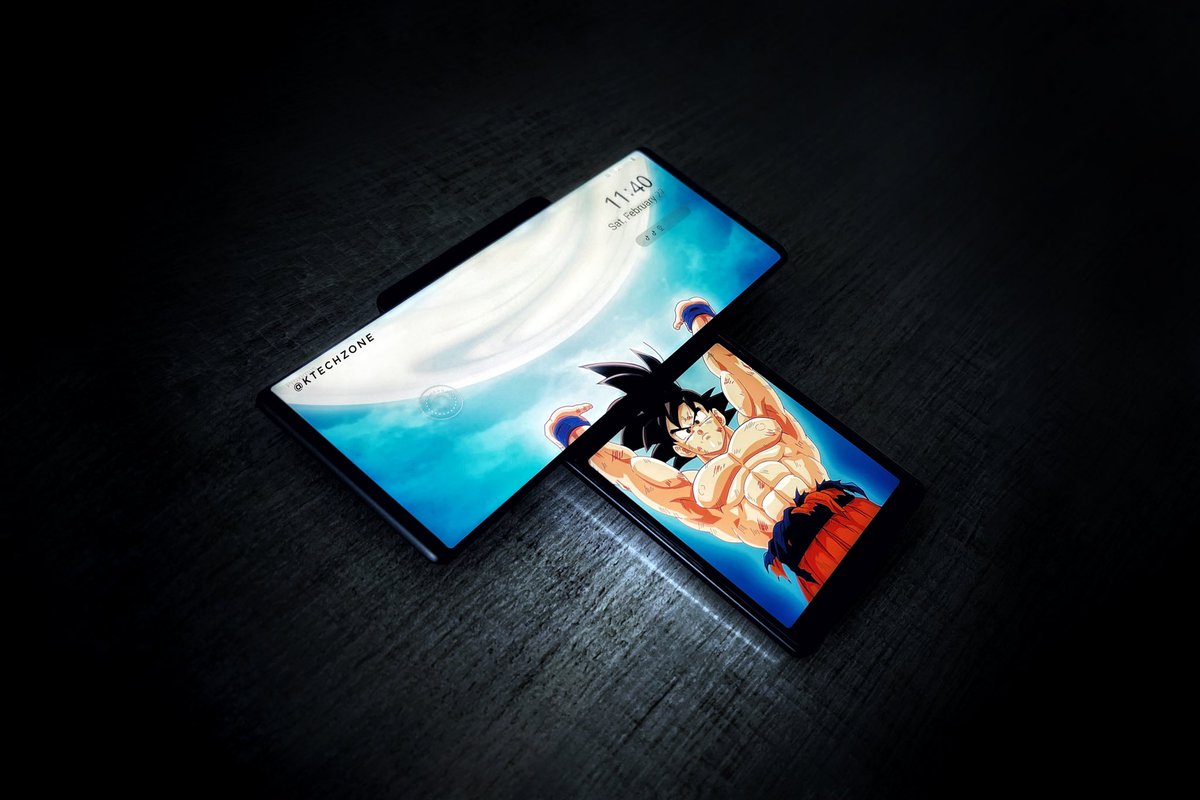 KevinDesmadril's tweet photo. In a spirit bombing mood😜 Swivel mode on the #lgwing gives you a new perspective on the wallpapers you use🤙🏻
#lgmobile #spiritbomb #sangoku #dbz #dragonball #swivelmode #dualdisplay #dbzcharacter #dragonball #dragonballsuper #phonewallpaper #phonewallpapers https://t.co/FOcxiBnTiv