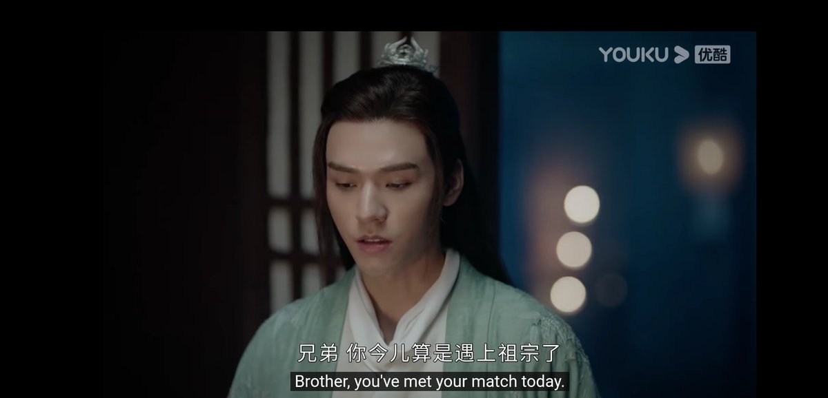  #shlengsubs "you'd better watch who you're trying to spook, pretending to be ghosts and spirits. brother, you've met your ancestor today." (used in a mocking context like 'bow to me')