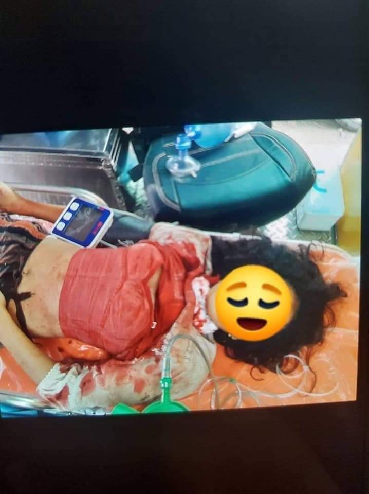 Zinlayy3's tweet photo. In Meiktila, Terrorist junta raided a civilian’s house and inhumanely shot an underaged girl to death in her own house. 
ANTIFASCIST REVOLUTION
#AntiFascistRevolution2021
#WhatsHappeningInMyanmar
#Mar27Coup
#SaveChildren https://t.co/18C6ZbEULl