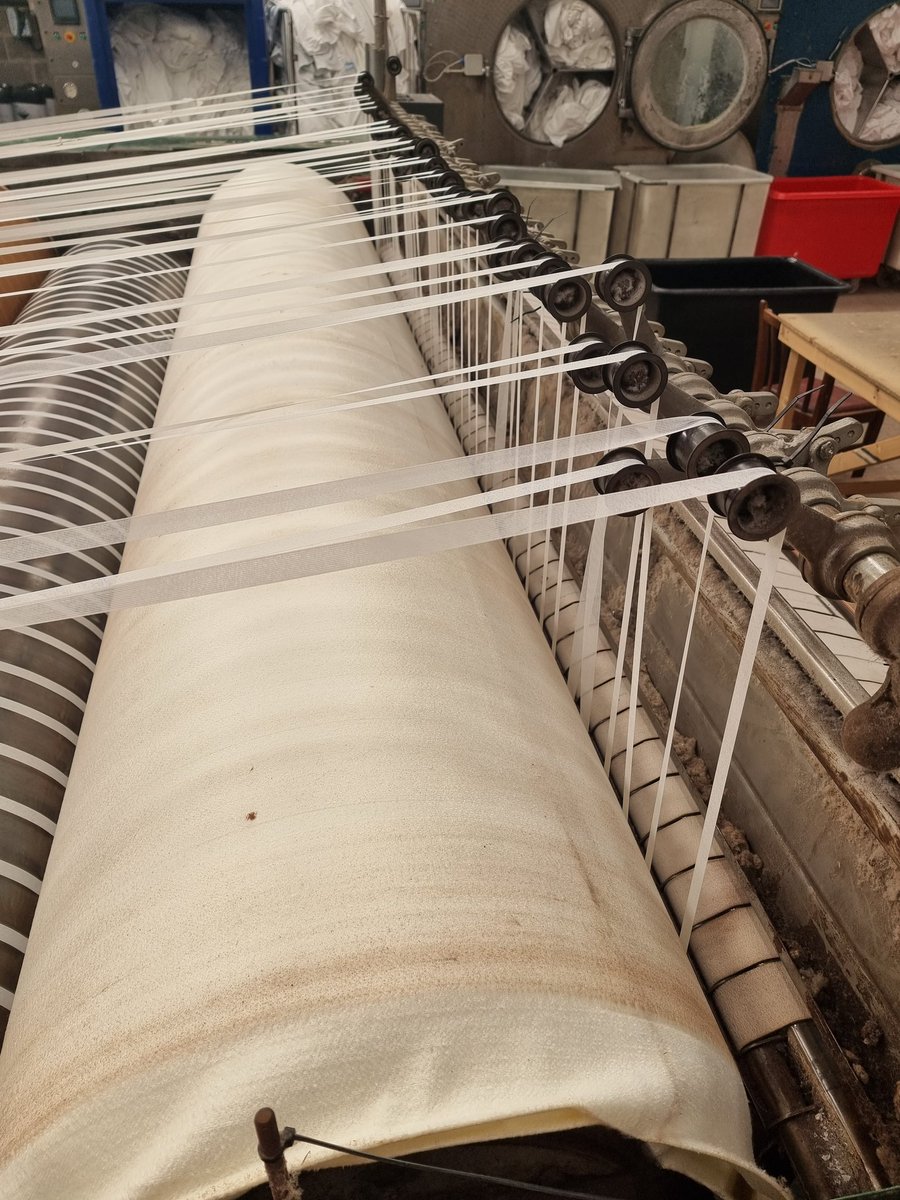 thomsonslaundry's tweet photo. A busy morning changing the under clothing and blankets on ironer number 1 in anticipation of a busy season!🤞#laundry #keepingupstandards #WestWales #MidWales https://t.co/1oDTBz45r3