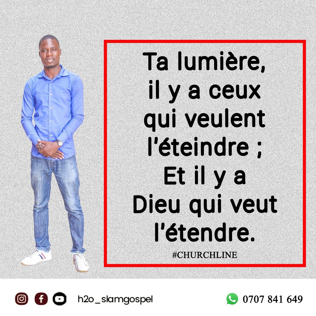 Shalom famille 💦

Dieu fasse de nous des lampadaires distingués au milieu de cette génération perverse. Amen !

#churchline #votreslameur🎙️