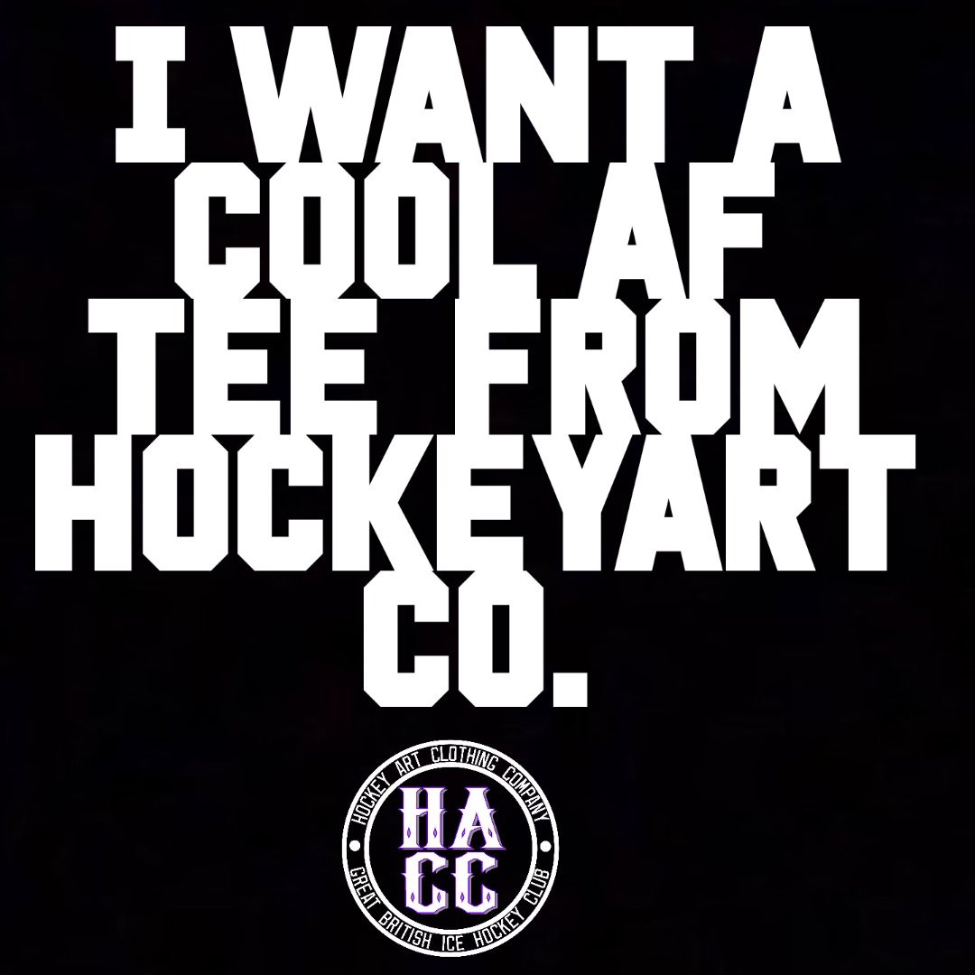HOCKEYARTCO's tweet photo. Who wants a brand new tee from us? 

JUST RT THIS PIC WITH THE QUOTE 
"I WANT ONE" 
You have until tomorrow 12pm 
To enter 
Go win a free tee people https://t.co/9C21ZX7PpX