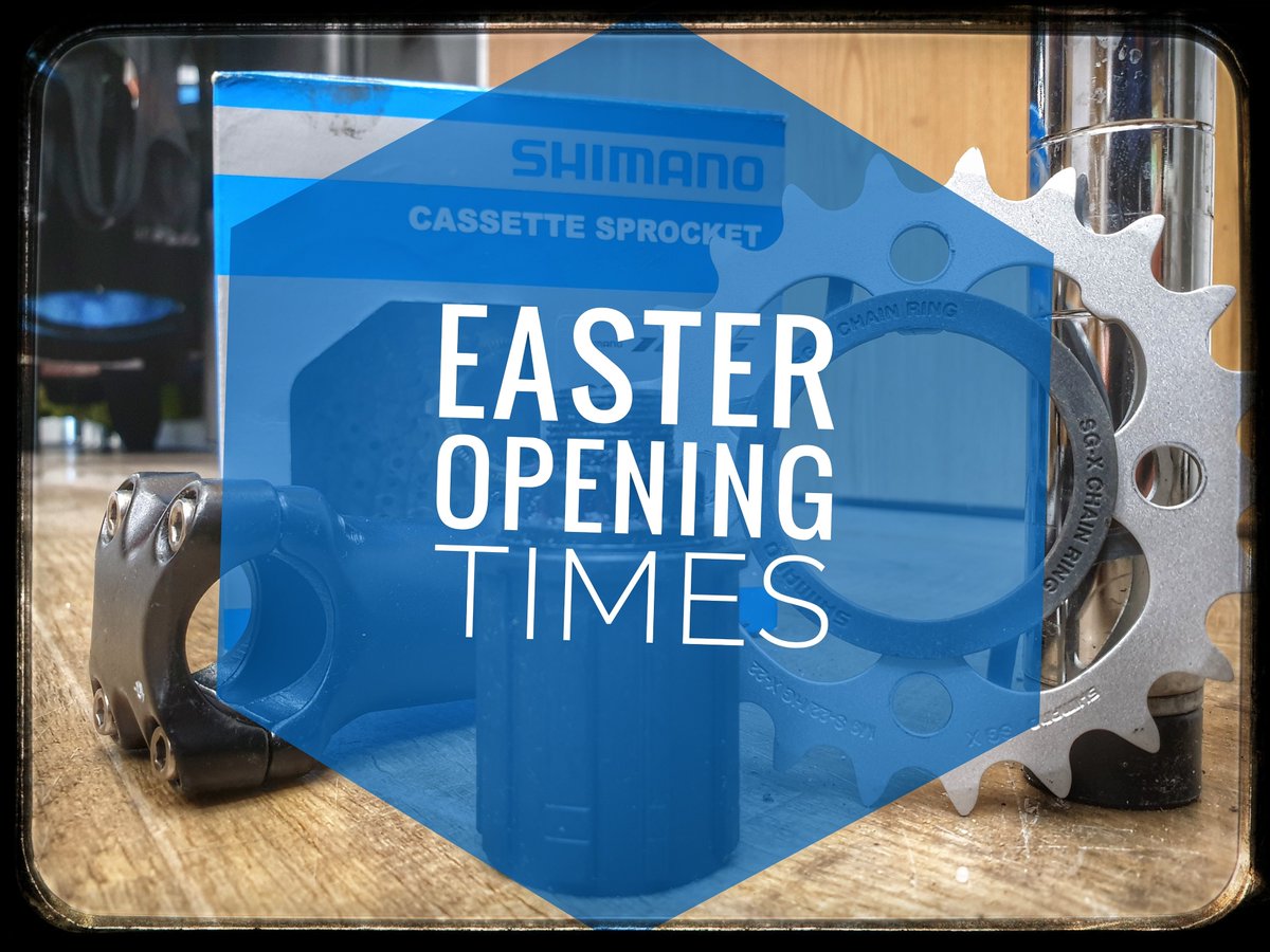 Planning to visit the store over the Easter weekend to get your cycling fix? 
Take note of our opening times; 
We are CLOSED: 
Friday the 2nd of April 
Sunday the 4th of April 
Monday the 5th of April 
We are OPEN: 
All other days including Saturday the 3rd of April 10am - 5pm