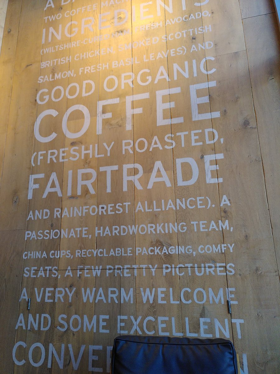 WokingFairtrade's tweet photo. So bit irritated to STILL see massive wall in #Woking @Pret implying their coffee is #Fairtrade. It's not. Hasn't been for years. Spoke to staff and they don't care and didn't even know what standards their coffee meets #greenwash #tradedescriptions #notFairtrade https://t.co/Z6cWty1zu3