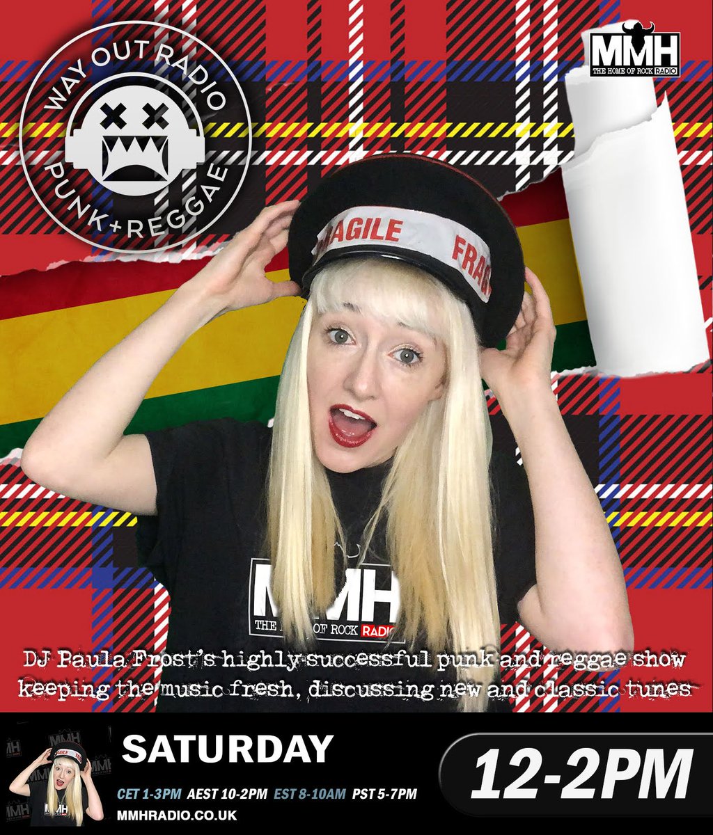 MMH_Radio's tweet image. Back at 12pm today! DJ Paula Frost's punk show @wayoutradio with special guest @DelilahBon_ 
Music from @thedamned @TheClash #thesexpistols @HandsOffGretel #thestranglers #snide