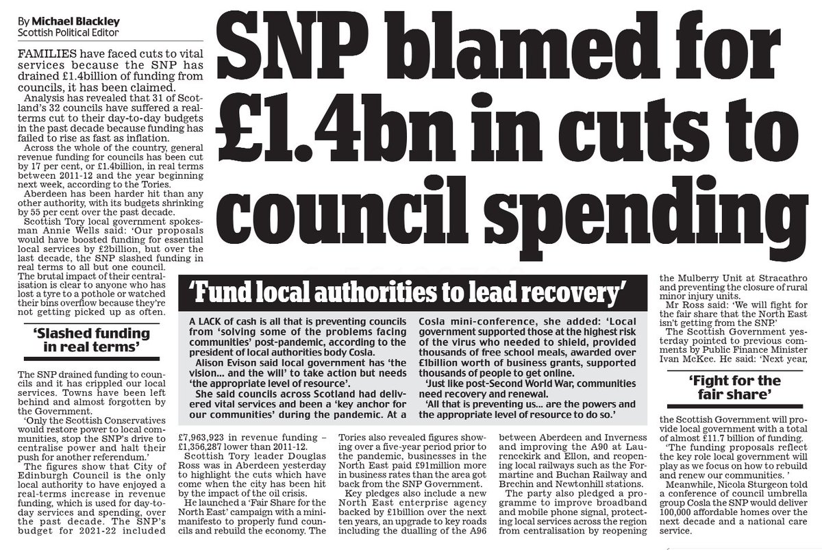 AgentP22's tweet photo. In case you missed it.

No wonder our roads are crumbling, support learning in schools cut back and have to pay for refuse collections .

👇 https://t.co/r822AySdP8