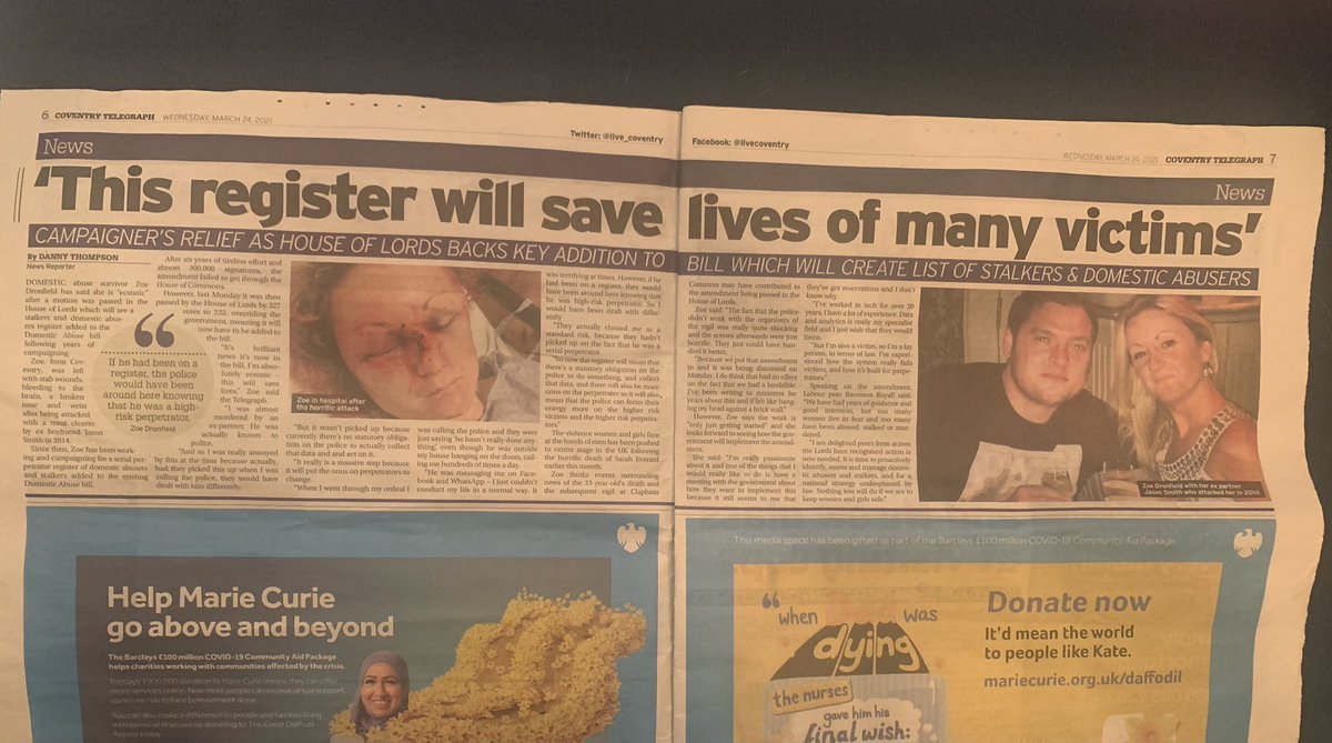 ZDronfield's tweet photo. Big spread in local news ... still pushing @ukhomeoffice @UKPoliticsLive @BorisJohnson @Number10press to implement the #serialregister CORRECTLY! No gaps @laurarichards99 @CloughJohn @paladinservice https://t.co/nMyEdSzPql