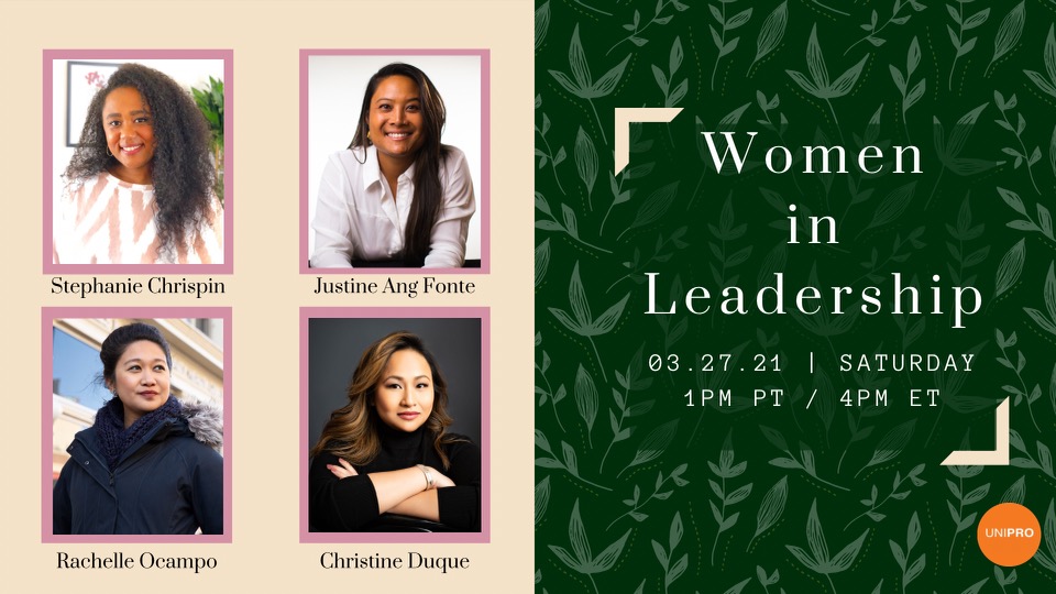 #FYLPROAlumniNews: FYLPRO 2013 delegate <a href="/rockyrach16/">Rachelle Ocampo</a> is part of a virtual panel by <a href="/UniProNow/">UniPro</a>  in celebration of #WomensHistoryMonth. She joins Stephanie Chrispin, Justine Ang Fonte and Christine Duque. Learn about their journeys.
When: Today at 4pm ET
bit.ly/UniPro-Women-i…