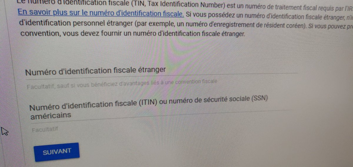 TinyshotYT's tweet photo. @YouTubeCreators @AdSense Je suis Français, mais j'ai un numéro de sécu Américain (SSN), dois-je le renseigner d'après-vous dans la déclaration W-8BEN ? 🤔 https://t.co/RTVYVDKlNc
