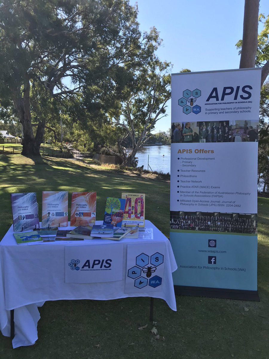 philosophyteach's tweet photo. Honoured to represent @APISinc at the launch of #HASSweek at Peninsula Farm today. Our stand used many #P4C resources and I talked about using #P4C to teach #HASS Great organising job @HASSWA5. https://t.co/THO9TYJ1wd