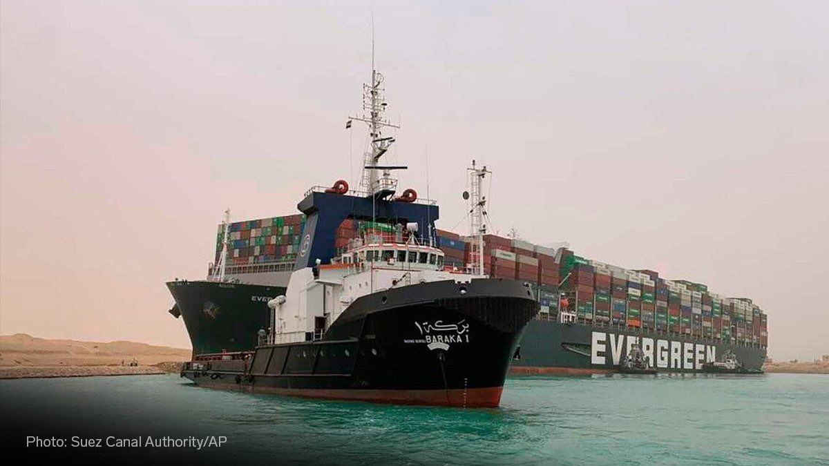 EVERGREEN in Suez Canal 
EVERGREEN in China Highway

#EVERGIVEN 
#EVERGREEN