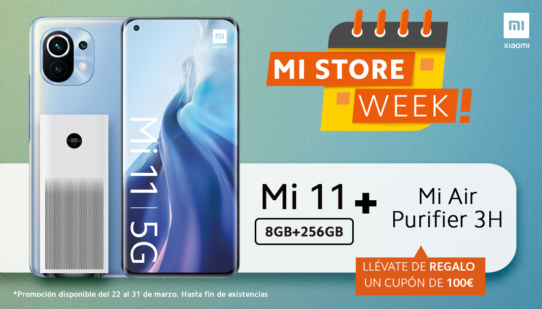 MiStoreSpain's tweet photo. ¿Qué planes para este finde de #MiStoreWeek? ¿Un nuevo #Mi11 + #MiAirPurifier3 ? 🎁 https://t.co/IoOMPzeq8k