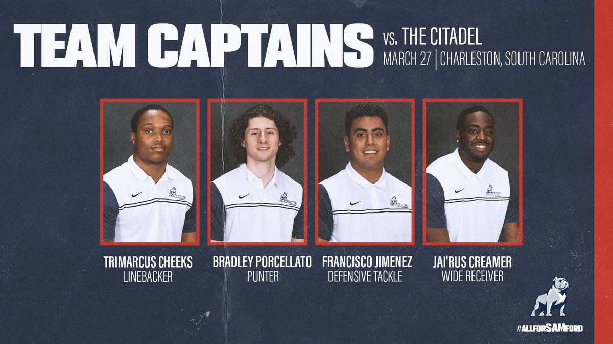 We are HERE‼️

𝐓𝐞𝐚𝐦 𝐂𝐚𝐩𝐭𝐚𝐢𝐧𝐬: vs. The Citadel

🖥️ es.pn/3lPYUXf
📈 bit.ly/2QFawAR

#HatchAttack | #AllForSAMford