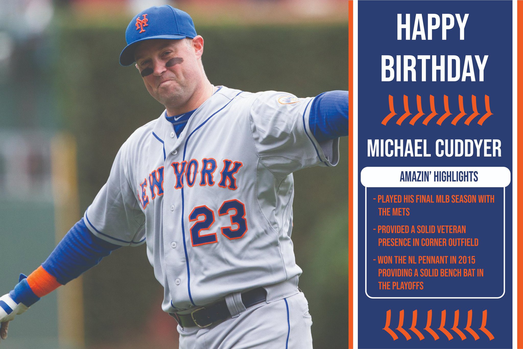  Happy Birthday to Michael Cuddyer! 