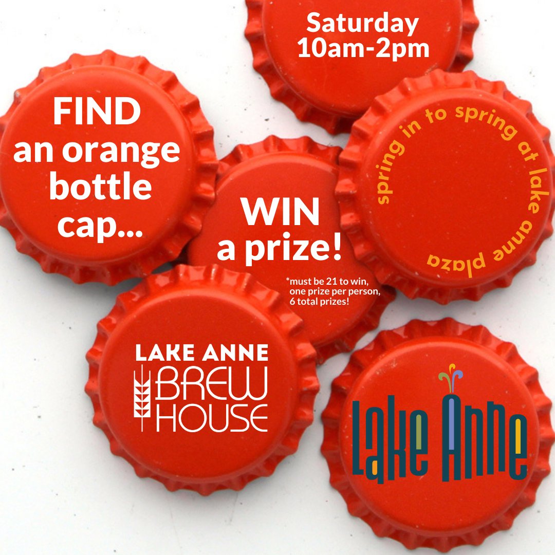 lakeannebrew's tweet photo. Spring Fling at Lake Anne Plaza is going on NOW! We've hidden six orange bottle caps for six lucky winners to find. plus lots of other fun activities around the plaza. Join us on this beautiful Saturday afternoon!
.
.
#springfling #springhasspring #craftbeerlove #locallypoured https://t.co/q68AQ7kbHK