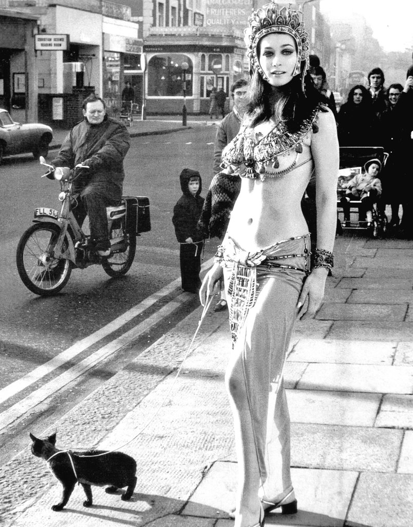 DamesandDogs's tweet photo. #ValerieLeon and #Puddy 'Blood from the Mummy's Tomb' (1971) #HammerHorror https://t.co/pHbWw8e1p3