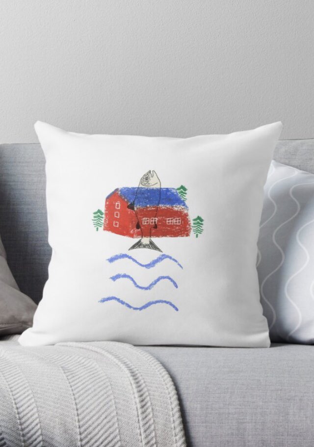 UsanShop's tweet photo. Design personnel inspiré par lors d’un voyage en Scandinavie. La mer, les poissons et les petites maisons colorées.

#scandinavie #scandinavia #usanshop #redbubble #design https://t.co/4AY02WpNEx