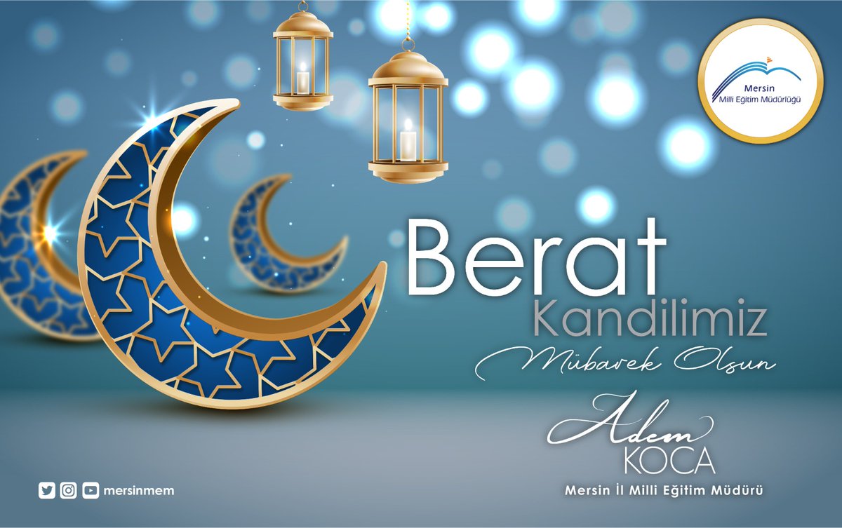Ramazan-ı Şerif’in müjdecisi mübarek #BeratKandili mizin Aziz Milletimize, Alemi İslama ve tüm insanlığa hayırlara vesile olmasını diliyorum.Hayırlı Kandiller.