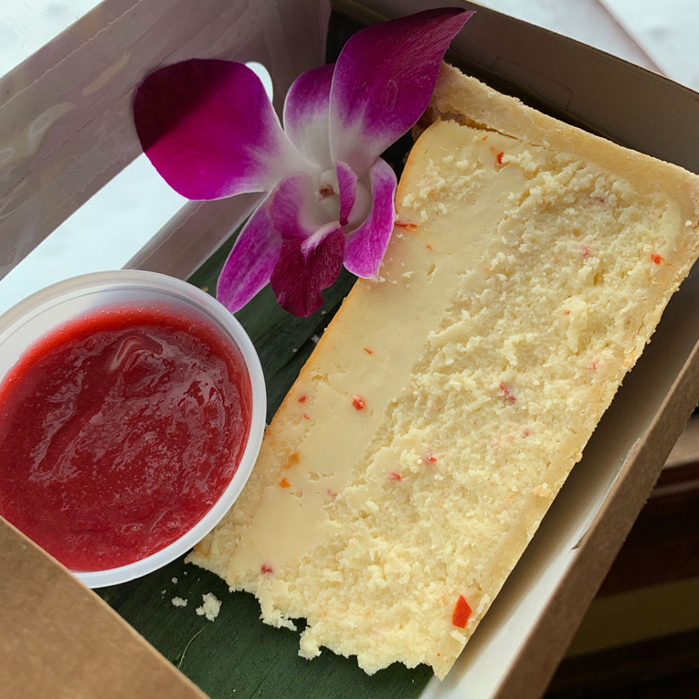 BibaCHamoru's tweet photo. ***You are not dreaming.
Hafa adai! 🇬🇺Donne' 🌶️cheesecake is back on the menu. 🍰For reals.

Only at BIBA! CHamoru Kitchen (5013 NE 42nd Ave in Portland, OR) #guambombdotcom @PDXSixSevenOne #guamfood https://t.co/1R8vd7DaPd