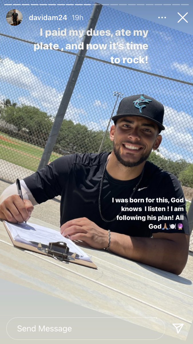 Congratulations to alumnus David Martinez on keeping his dream alive! He signed a minor league contract with ⁦<a href="/Marlins/">Miami Marlins</a>⁩ this week!

#LetsGoPeay