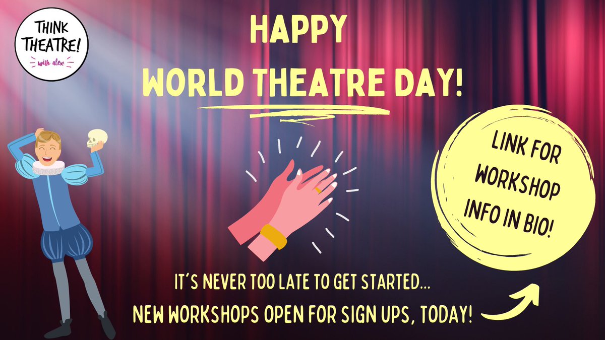 AlOgando's tweet photo. (1/2) Taking a min to celebrate everything Theatre offers all over the world 🌎 An irreplaceable space for expression, connection, and risk taking. Somewhere to step into someone else’s shoes, or tell your story. Somewhere to be witnessed, heard, and accepted... #WorldTheatreDay https://t.co/nKOhHPav6F