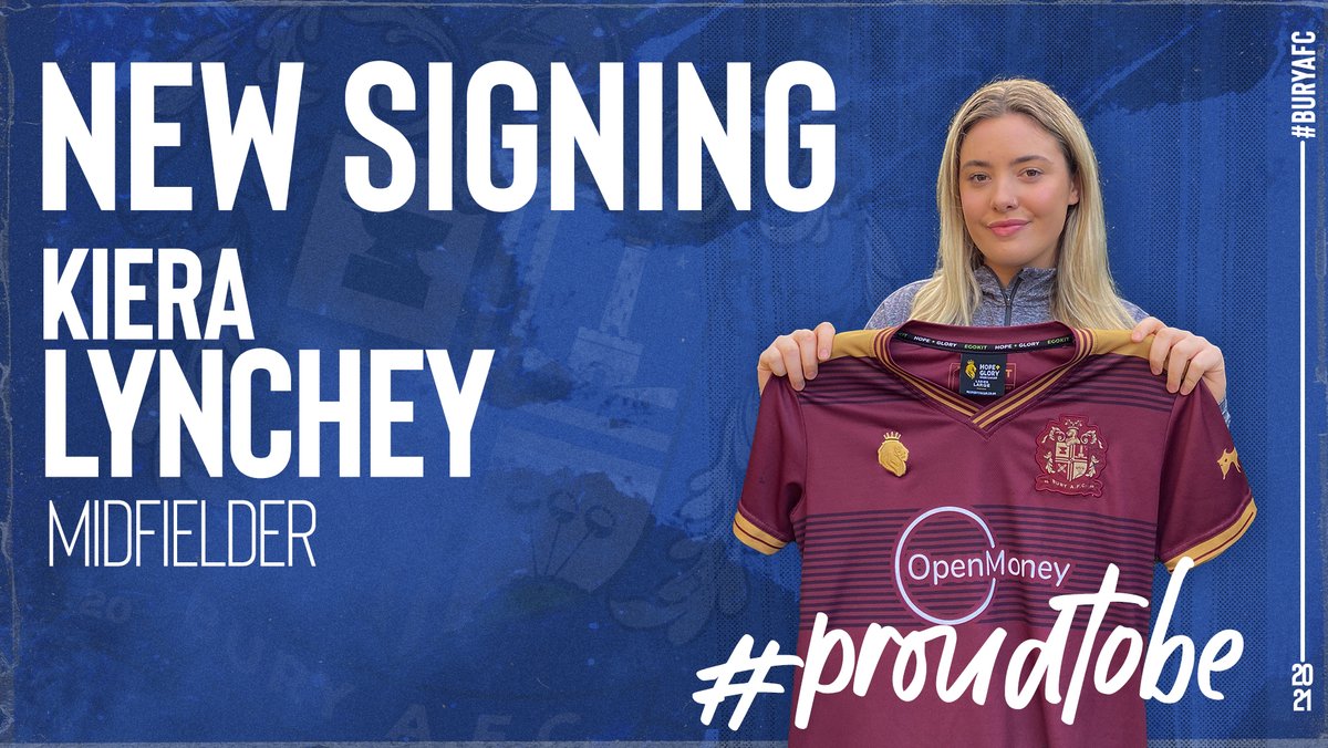 ⚪🔵 INCOMING ⚪🔵

✍️ Time to make history. 

We are proud to introduce Bury AFC Women's first ever signings! Welcome, Goalkeeper Katie Kefford and Midfielder Keira Lynchey.

Find out more here buryafc.uk/?p=21412

#Incoming #ProudToBe #BuryAFC #ByTheFans #WomensFootball