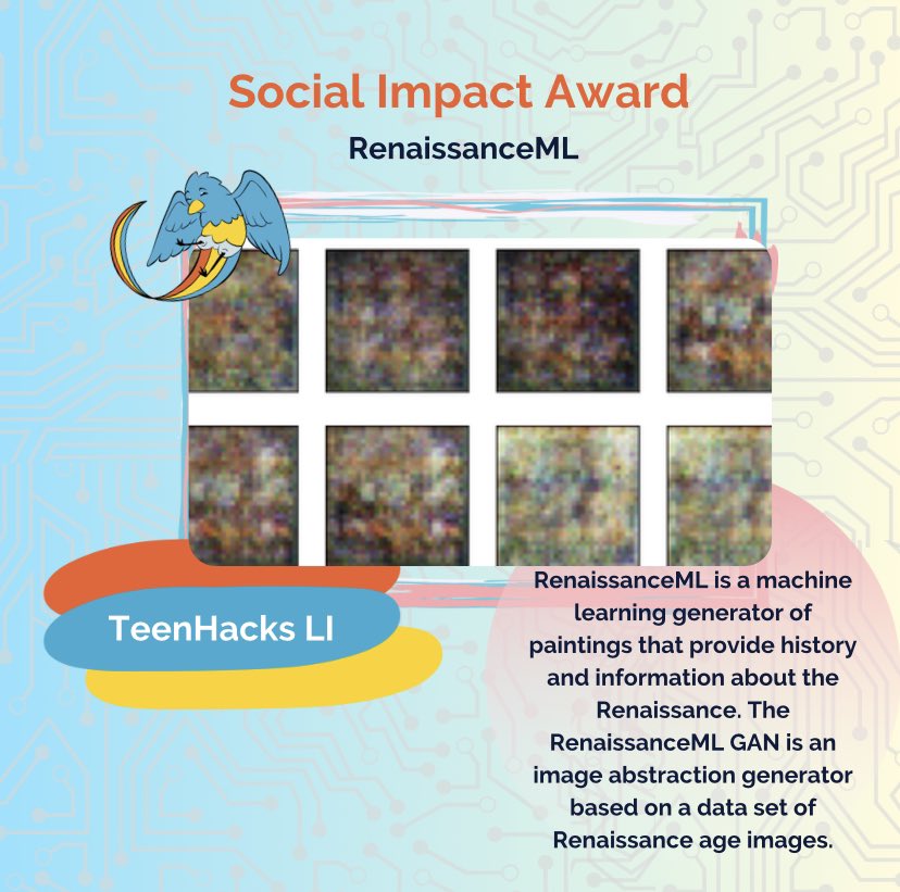 TeenHacksLI's tweet photo. Throwback to our Fall 2020 event!!

⭐️ “Pandemic Assistant” for winning Health Tech Award! 

⭐️ “Data Science Library” for winning Entrepreneurship Award! 

⭐️ “RenaissanceML” for winning Social Impact Award! 

Look out for our Spring 2021 event and stay hacking! 🤩🤩🤩 https://t.co/VR74AnIarK
