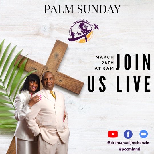 drejmckenzie's tweet photo. We Invite You to Rejoice with Us to our King Jesus this Palm Sunday at 8AM! Invite Someone to Connect with PCCMiami LIVE on YouTube, Facebook and Zoom! Come Receive a Life Changing Personal Word from the Lord! See You Tomorrow at 8AM! https://t.co/ZgtKBwlJUU