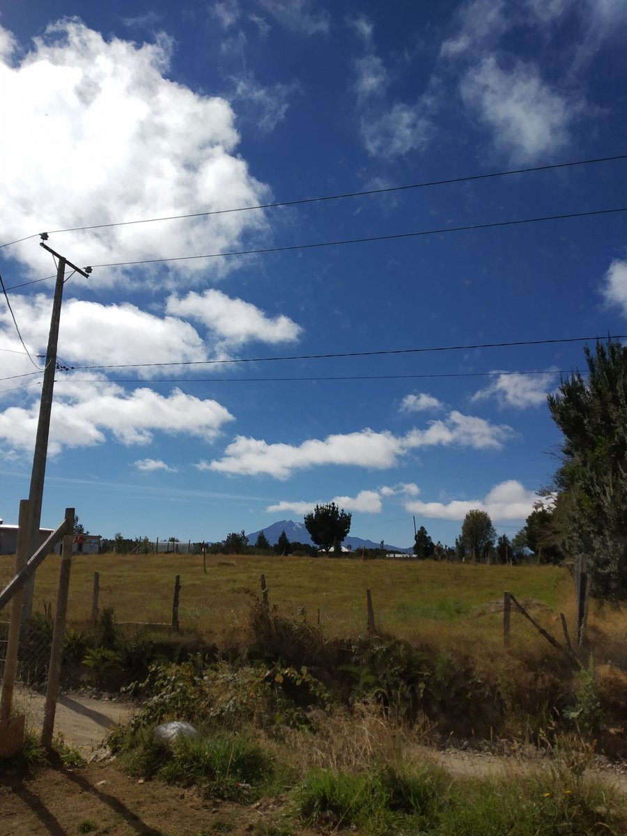 AEscobarPM's tweet photo. Por acá #enelmonte se cumple cuarentena, el único que no deja de salir es el astro rey y el volcán Calbuco 😅 https://t.co/ZtnOjwGySh