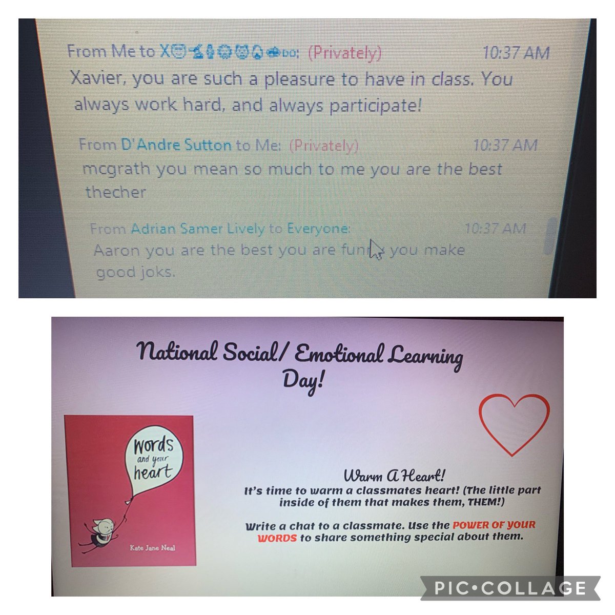Yesterday was the perfect day to read aloud one of my favorite SEL books on National SEL day! The theme was “Building Bonds and Reimagining Community” virtually! 🥰 <a href="/PLVBears/">Pleasantville Elementary</a>